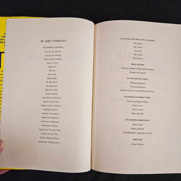 Hardcore Twenty Four A Stephanie Plum Novel By Janet Evanovich Signed - Picture 5 of 9